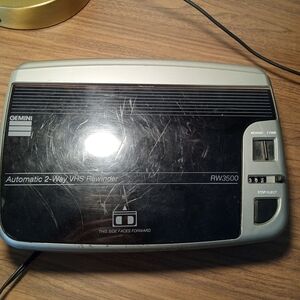 Automatic 2-Way VHS Rewinder - Black and Gray Tested Works